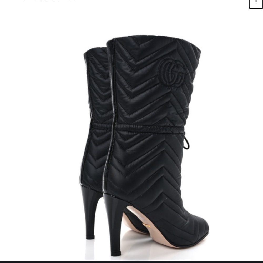 Black Gucci boots size 40 (10US).